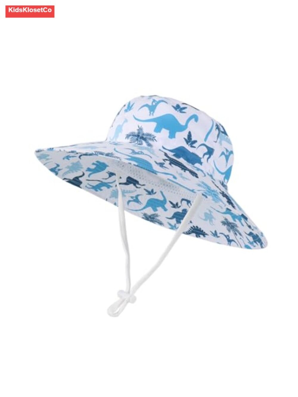 Kids Wide Brim Sun Protection Bucket Hat with Chin Strap Cotton Summer